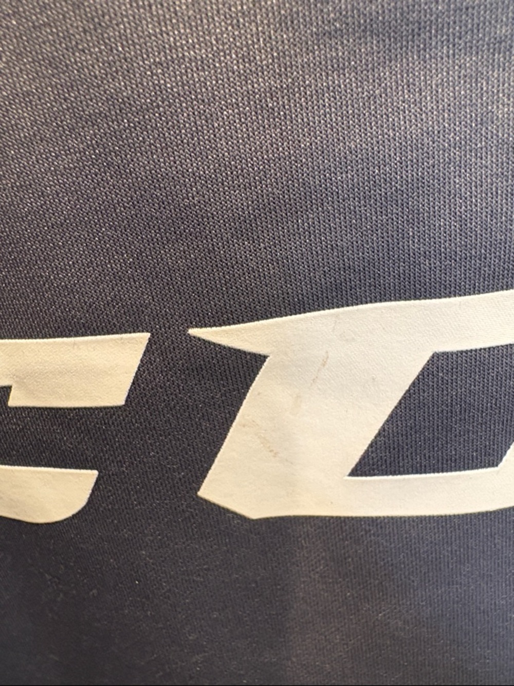 CCM Gray Pullover Hoodie with White Logo - Picture 4 of 5